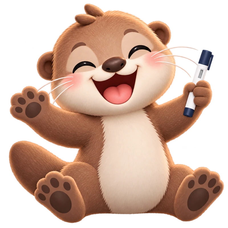 The cheerful Glempy otter